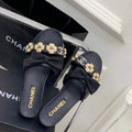Chanel G40132 Women's Slippers Shoes Lambskin C90201 - 35 - View 1