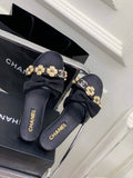 Chanel G40132 Women's Slippers Shoes Lambskin C90201