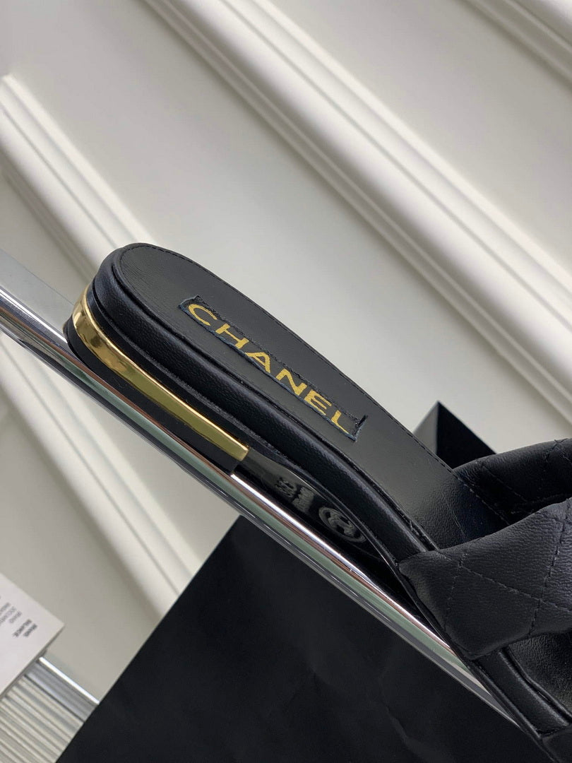 Chanel G40132 Women's Slippers Shoes Lambskin C90201 - 35 - View 8