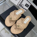 Chanel G40132 Women's Slippers Shoes Calfskin C90203 - 35 - View 1