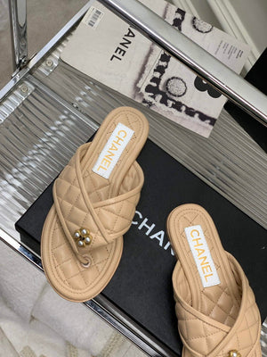 Chanel G40132 Women's Slippers Shoes Calfskin C90203 - 35 - View 5