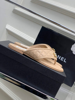 Chanel G40132 Women's Slippers Shoes Calfskin C90203 - 35 - View 6