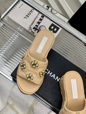 Chanel G40132 Women's Slippers Shoes Lambskin C90208 - 35 - View 7