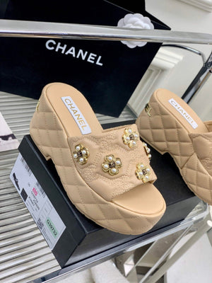 Chanel G40132 Women's Slippers Shoes Lambskin C90208 - 35 - View 8