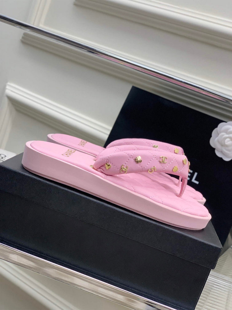 Chanel G40132 Women's Slippers Shoes Lambskin C90210 - 35 - View 6