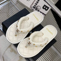 Chanel G40132 Women's Slippers Shoes Lambskin C90211 - 35 - View 1
