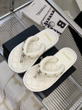 Chanel G40132 Women's Slippers Shoes Lambskin C90211