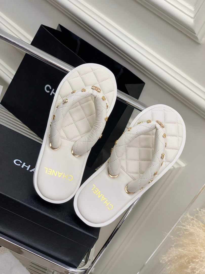 Chanel G40132 Women's Slippers Shoes Lambskin C90211 - 35 - View 2