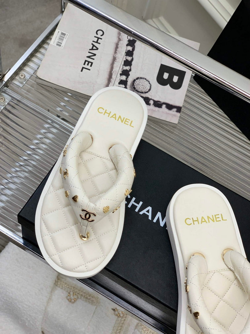 Chanel G40132 Women's Slippers Shoes Lambskin C90211 - 35 - View 3
