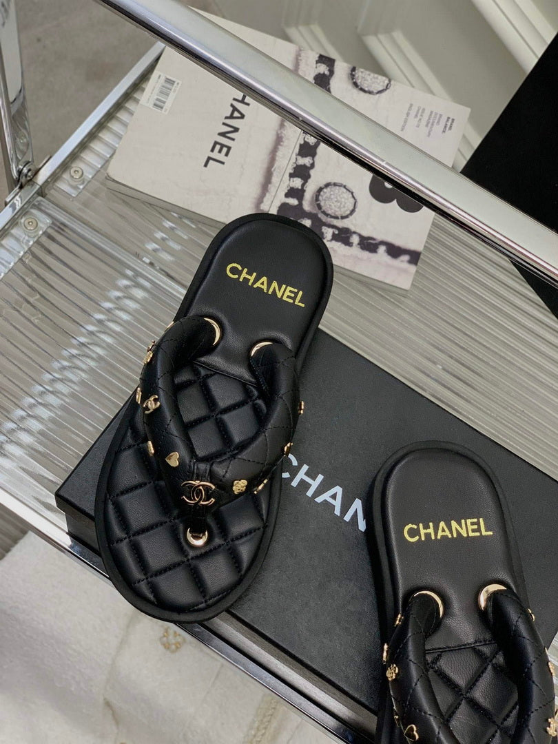 Chanel G40132 Women's Slippers Shoes Lambskin C90212 - 35 - View 6