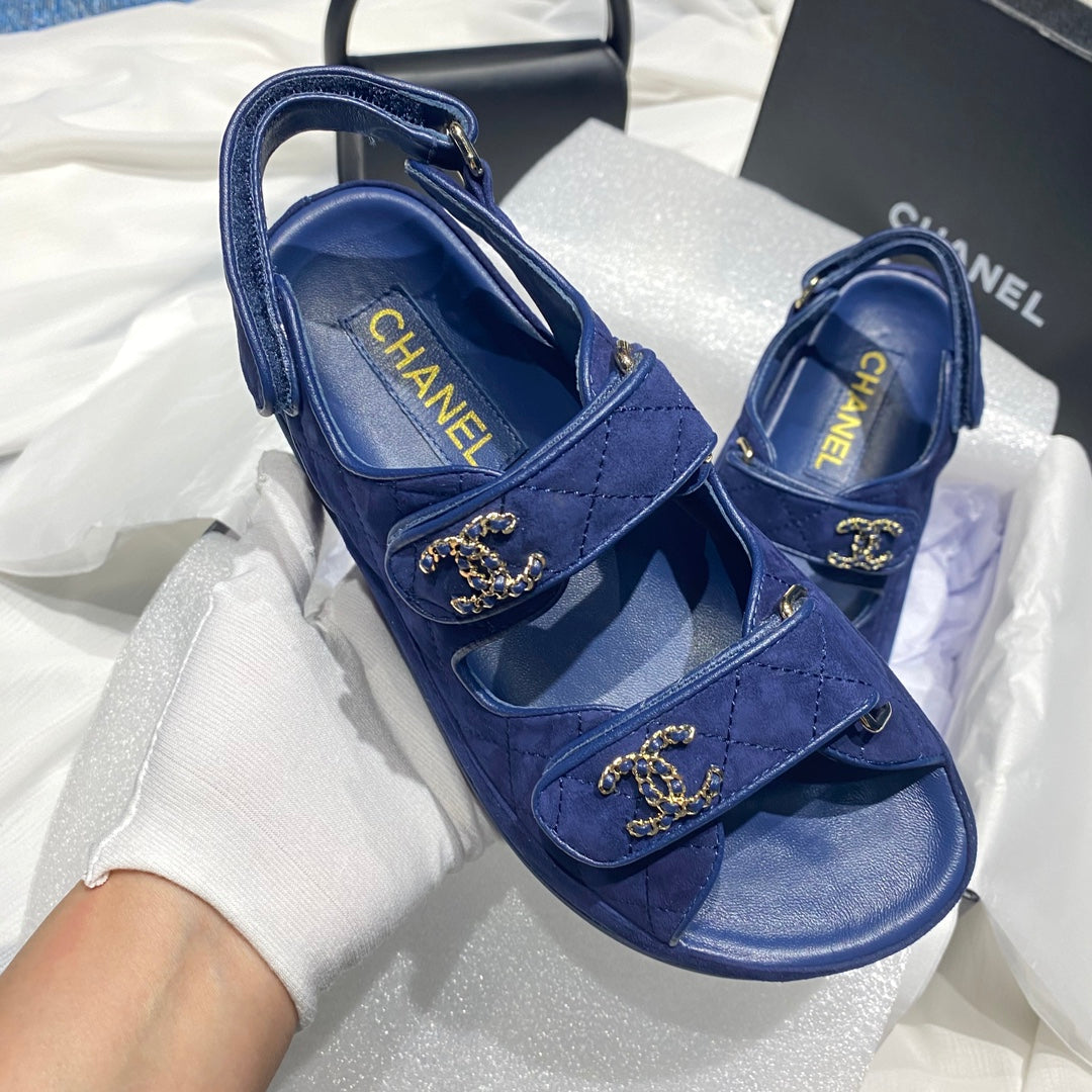 Chanel G40138 Women's Sandals Shoes Lambskin C90236