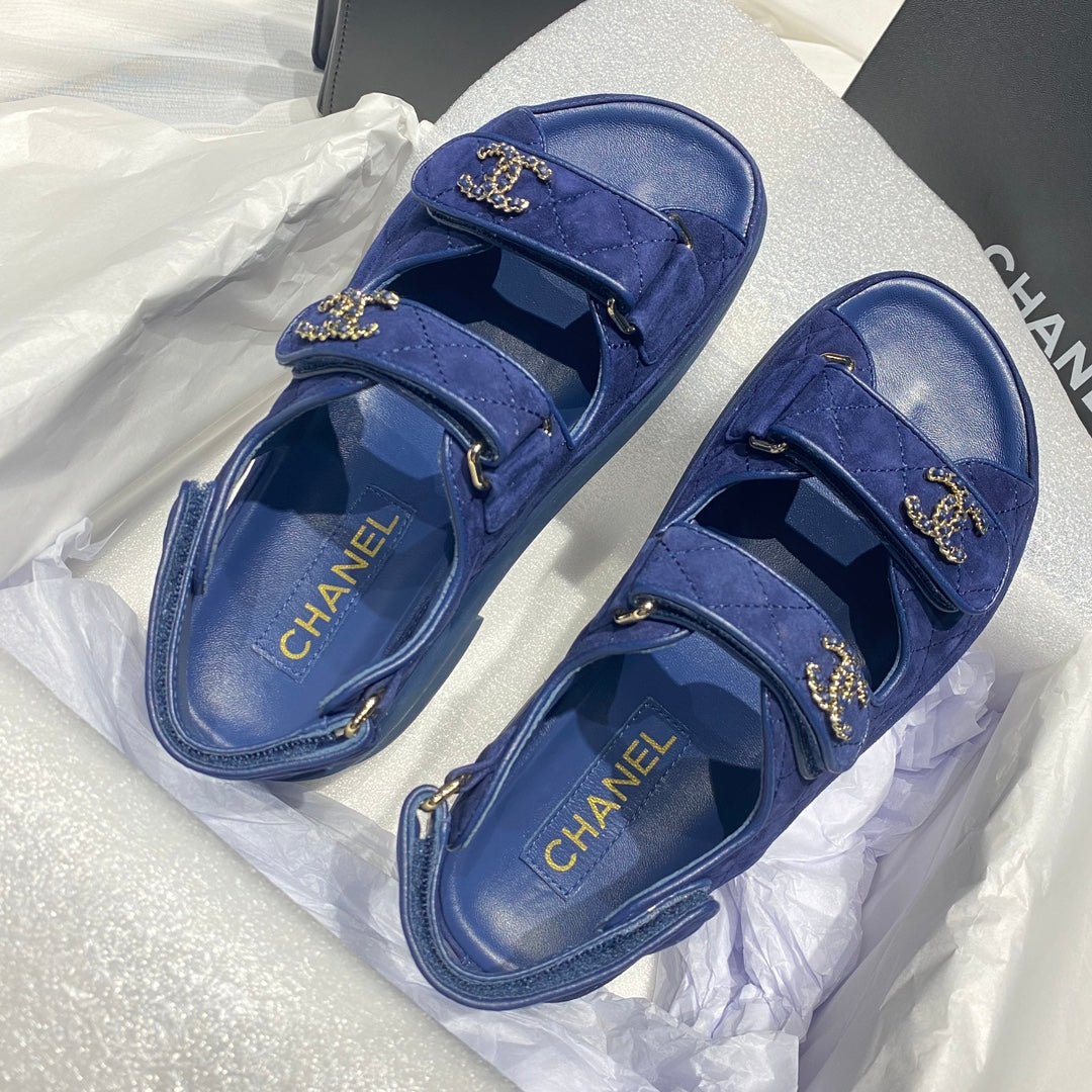 Chanel G40138 Women's Sandals Shoes Lambskin C90236