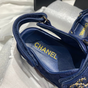 Chanel G40138 Women's Sandals Shoes Lambskin C90236 - 35 - View 8