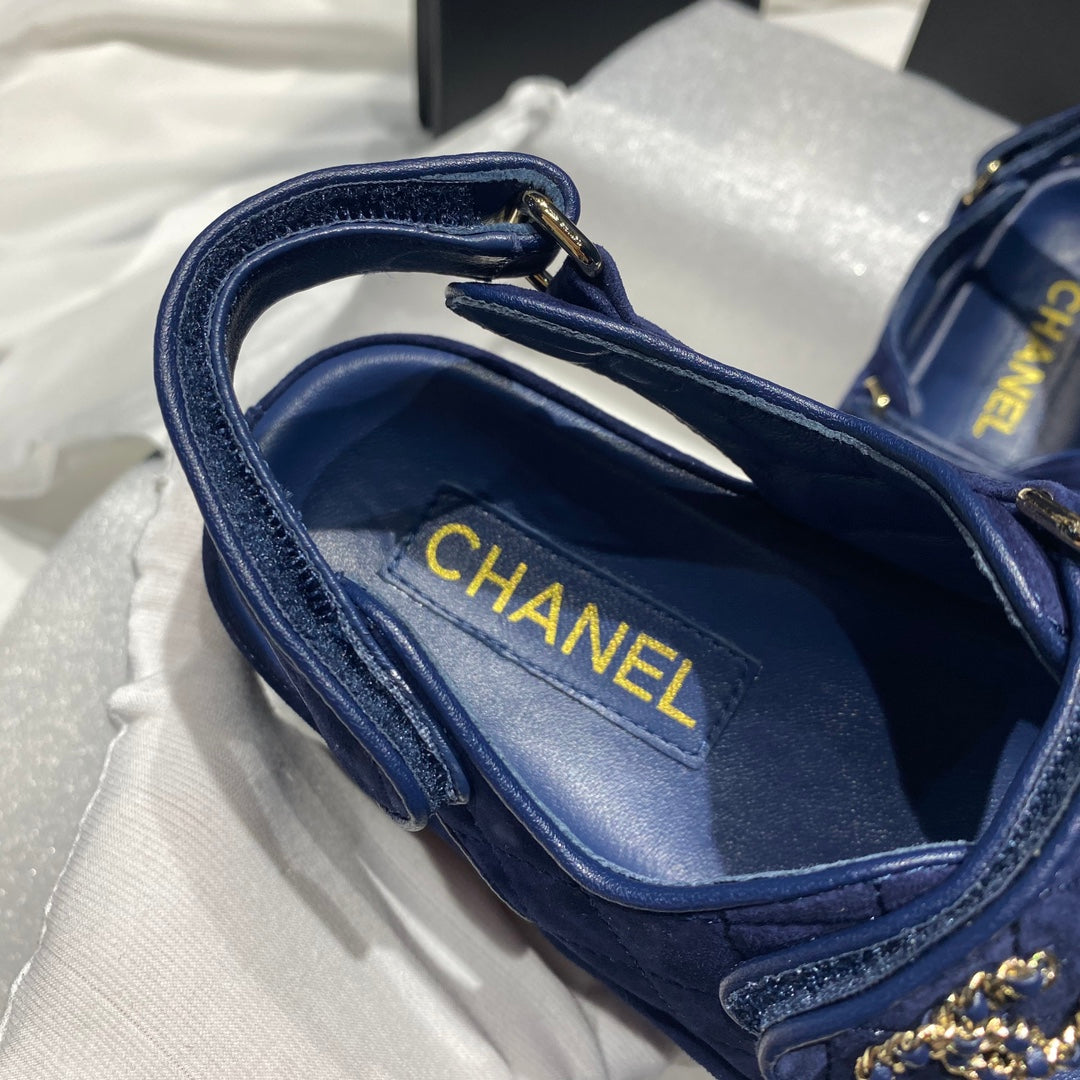 Chanel G40138 Women's Sandals Shoes Lambskin C90236