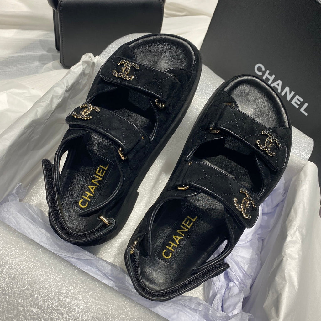 Chanel G40138 Women's Sandals Shoes Lambskin C90237