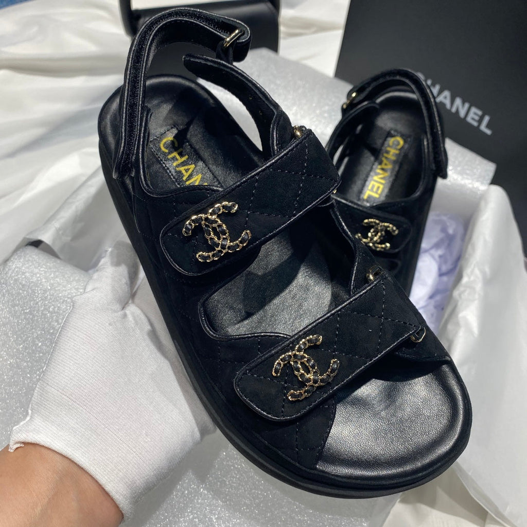 Chanel G40138 Women's Sandals Shoes Lambskin C90237