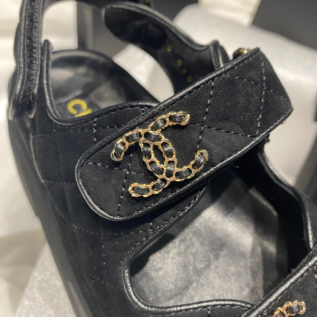 Chanel G40138 Women's Sandals Shoes Lambskin C90237