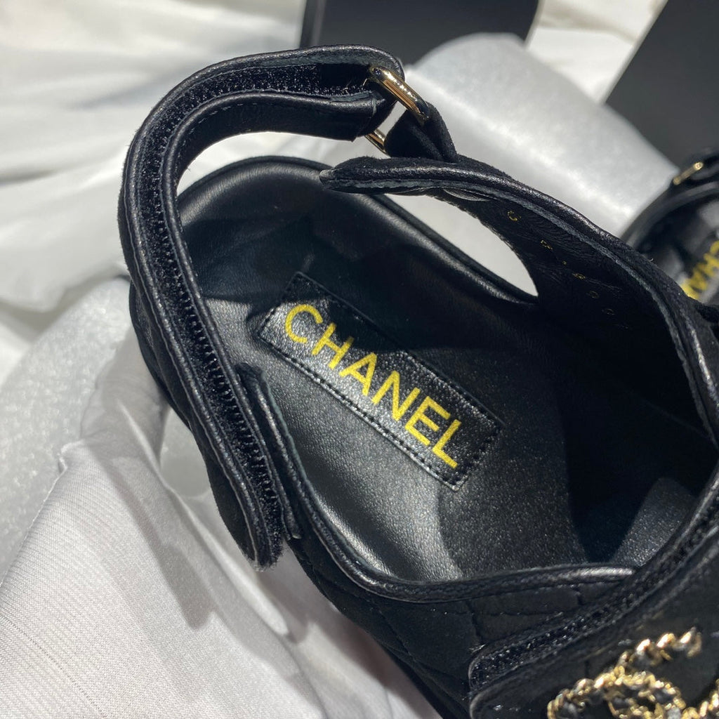 Chanel G40138 Women's Sandals Shoes Lambskin C90237