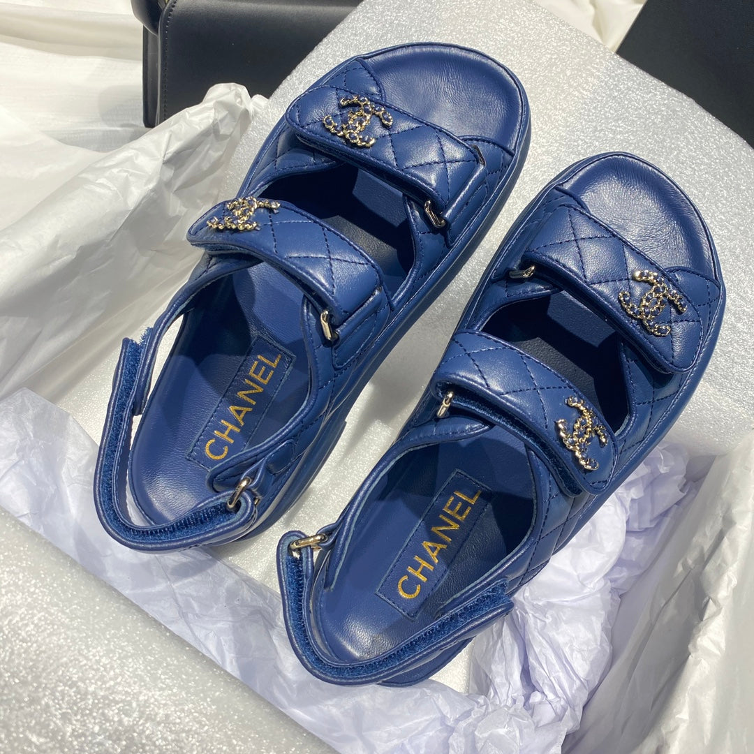 Chanel G40138 Women's Sandals Shoes Lambskin C90238
