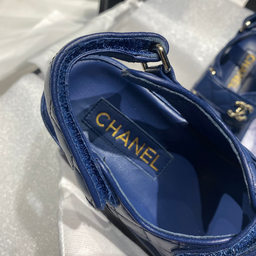 Chanel G40138 Women's Sandals Shoes Lambskin C90238 - 35 - View 7