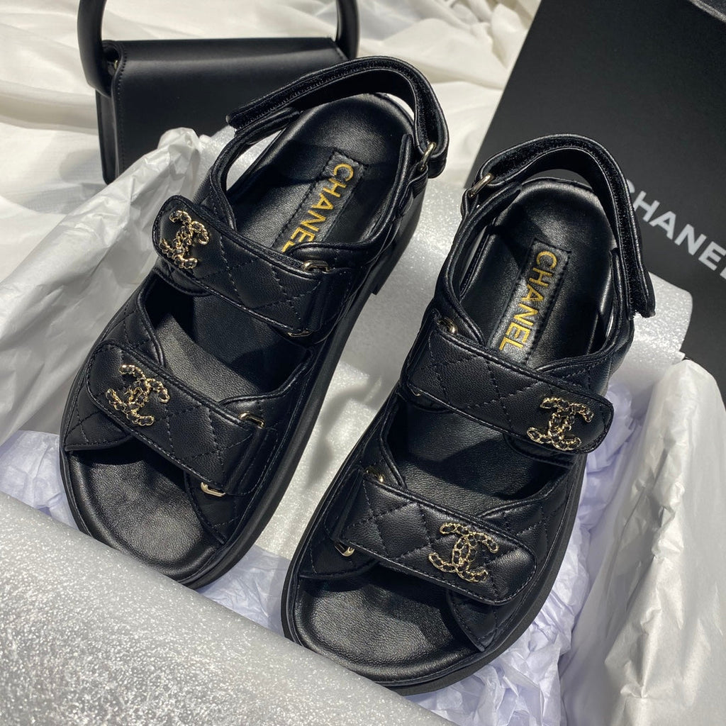 Chanel G40138 Women's Sandals Shoes Lambskin C90239