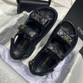Chanel G40138 Women's Sandals Shoes Lambskin C90239 - 35 - View 1