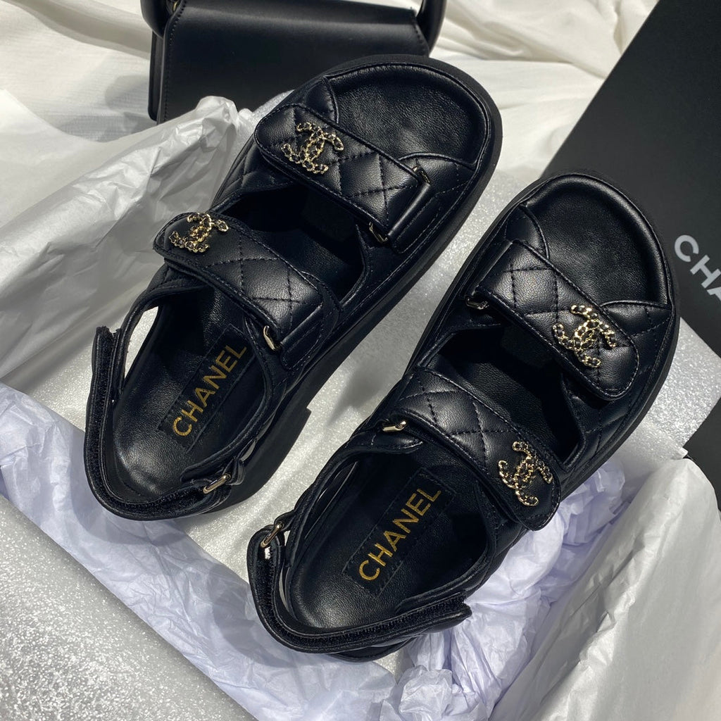 Chanel G40138 Women's Sandals Shoes Lambskin C90239