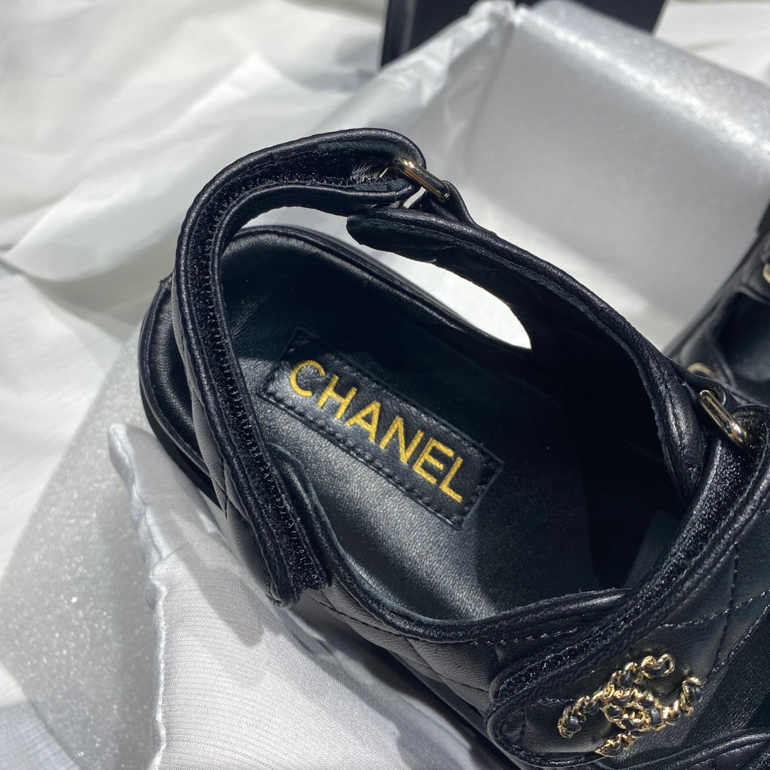 Chanel G40138 Women's Sandals Shoes Lambskin C90239