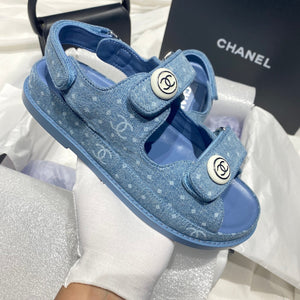 Chanel G40138 Women's Sandals Shoes Lambskin C90240 - 35 - View 2