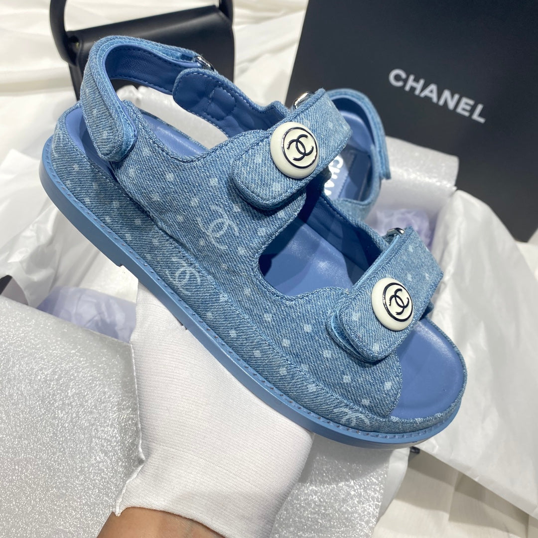Chanel G40138 Women's Sandals Shoes Lambskin C90240