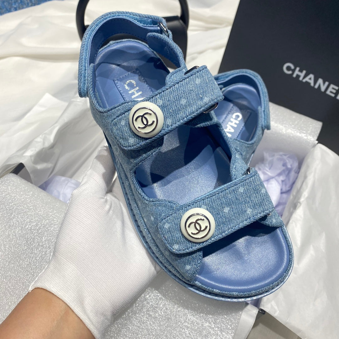 Chanel G40138 Women's Sandals Shoes Lambskin C90240