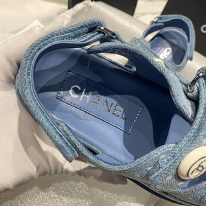 Chanel G40138 Women's Sandals Shoes Lambskin C90240 - 35 - View 7