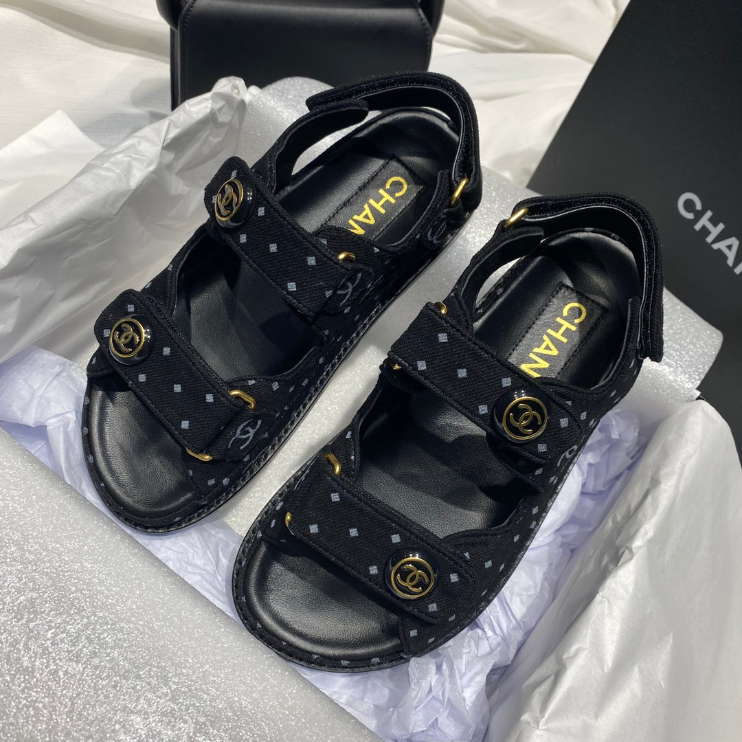 Chanel G40138 Women's Sandals Shoes Lambskin C90241 - 35 - View 2