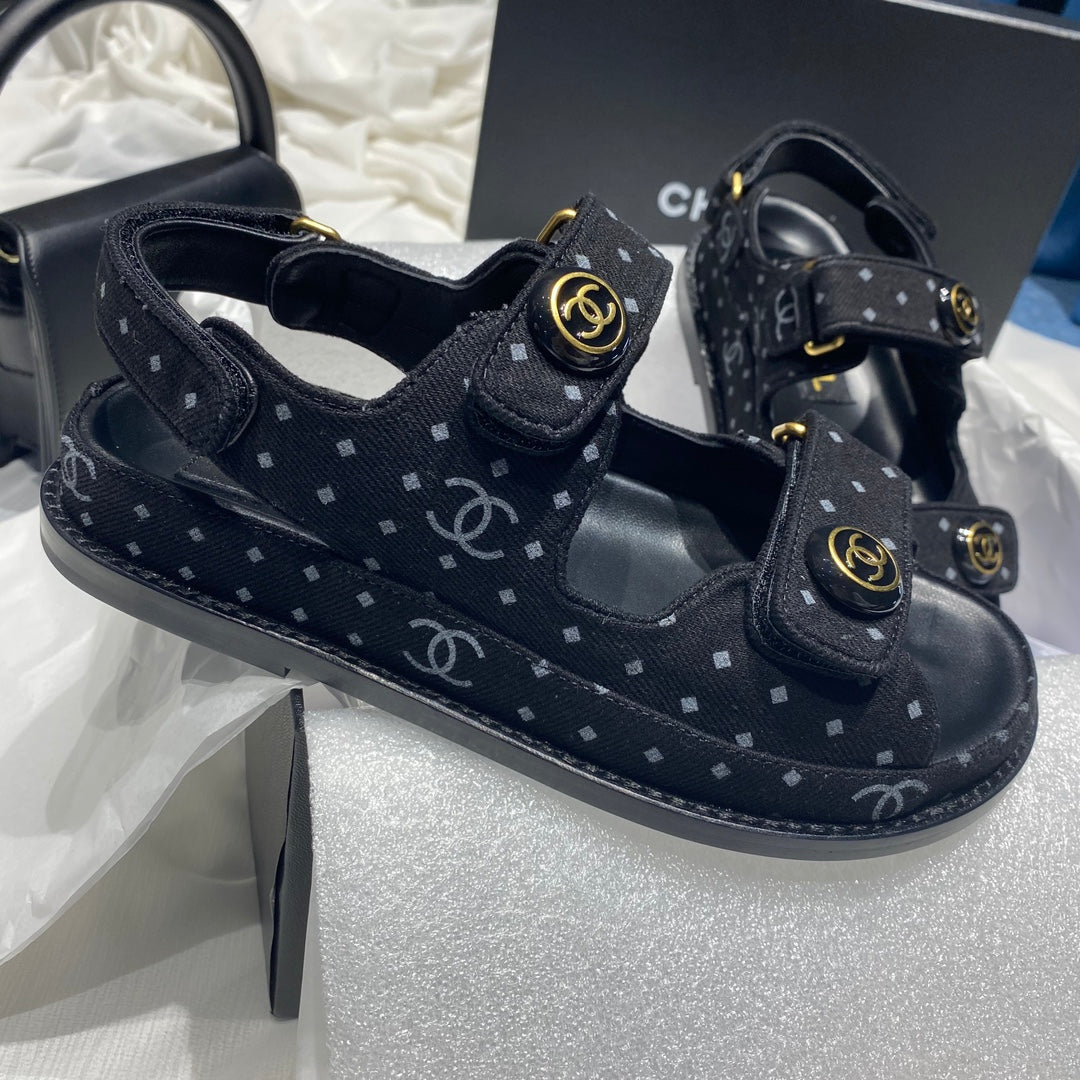 Chanel G40138 Women's Sandals Shoes Lambskin C90241