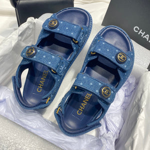 Chanel G40138 Women's Sandals Shoes Lambskin C90242 - 35 - View 1