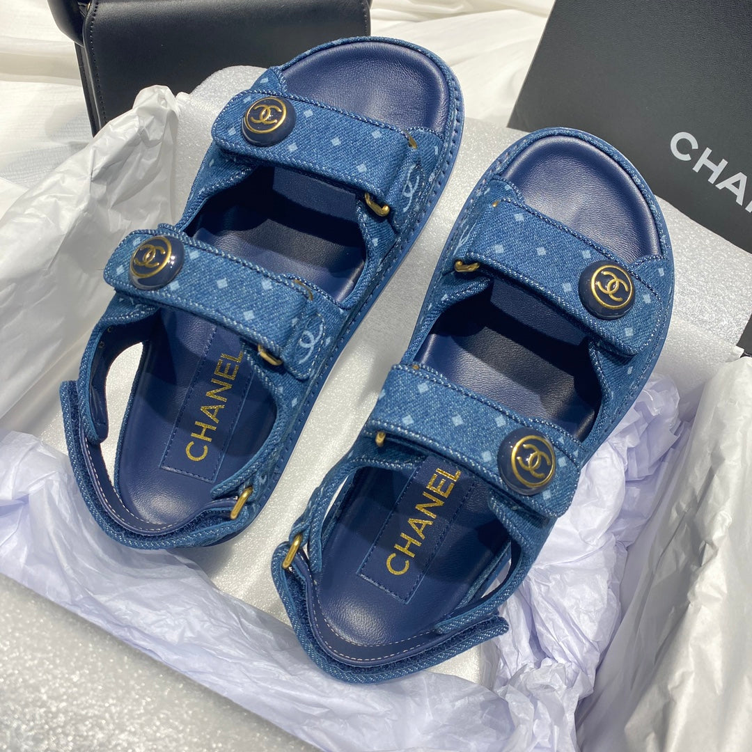 Chanel G40138 Women's Sandals Shoes Lambskin C90242