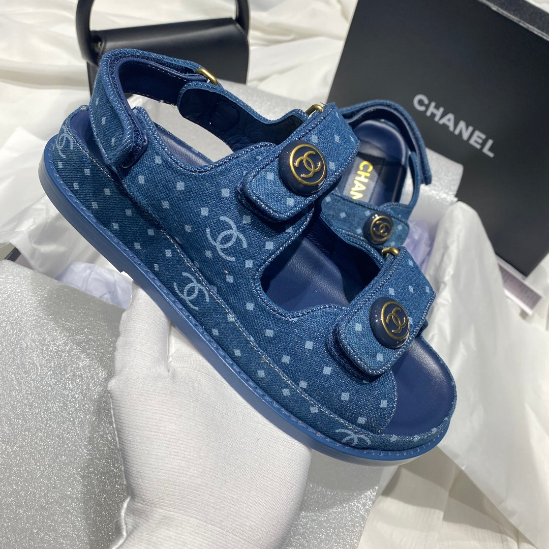 Chanel G40138 Women's Sandals Shoes Lambskin C90242