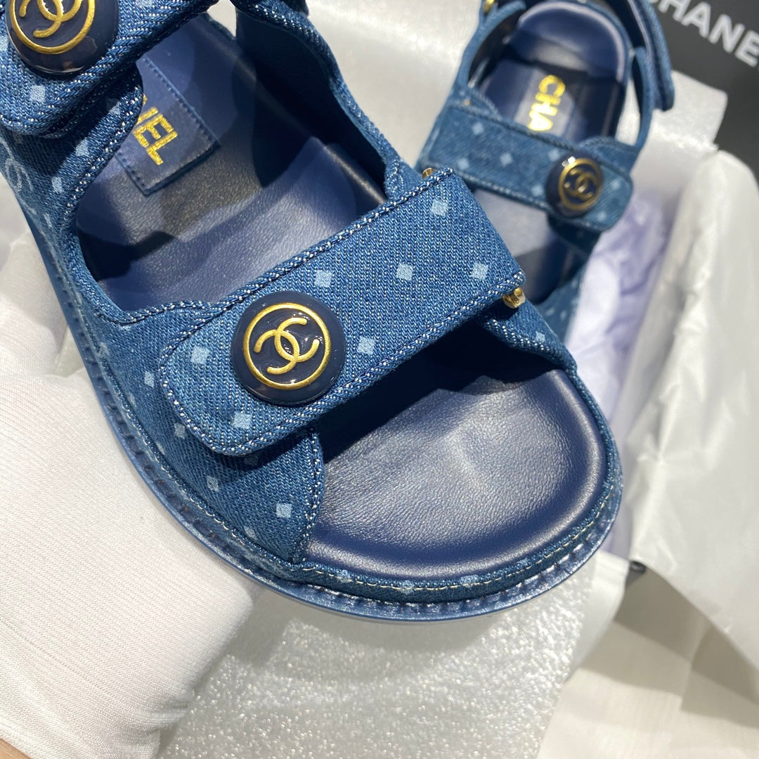 Chanel G40138 Women's Sandals Shoes Lambskin C90242