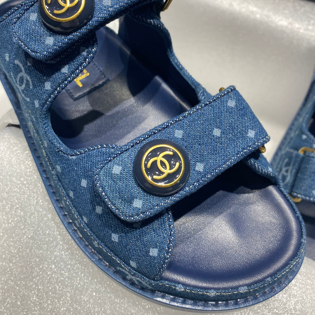Chanel G40138 Women's Sandals Shoes Lambskin C90242