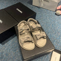 Chanel G40138 Women's Sandals Shoes Lambskin C90243 - 35 - View 1