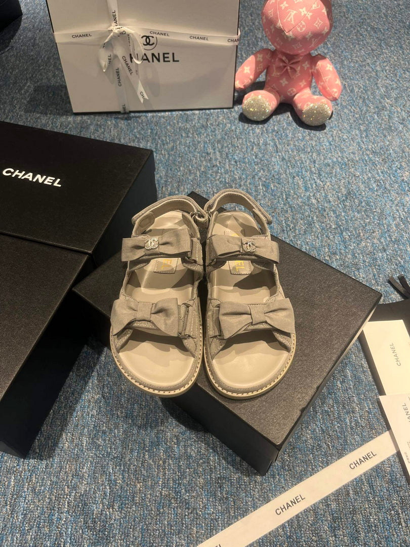 Chanel G40138 Women's Sandals Shoes Lambskin C90243