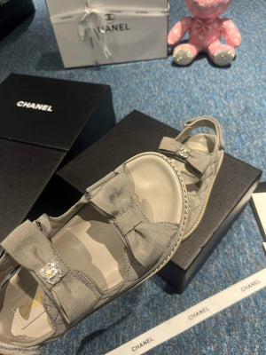 Chanel G40138 Women's Sandals Shoes Lambskin C90243 - 35 - View 8