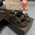Chanel G40138 Women's Sandals Shoes Lambskin C90244 - 35 - View 1