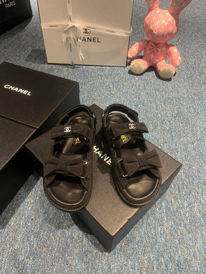 Chanel G40138 Women's Sandals Shoes Lambskin C90244 - 35 - View 5