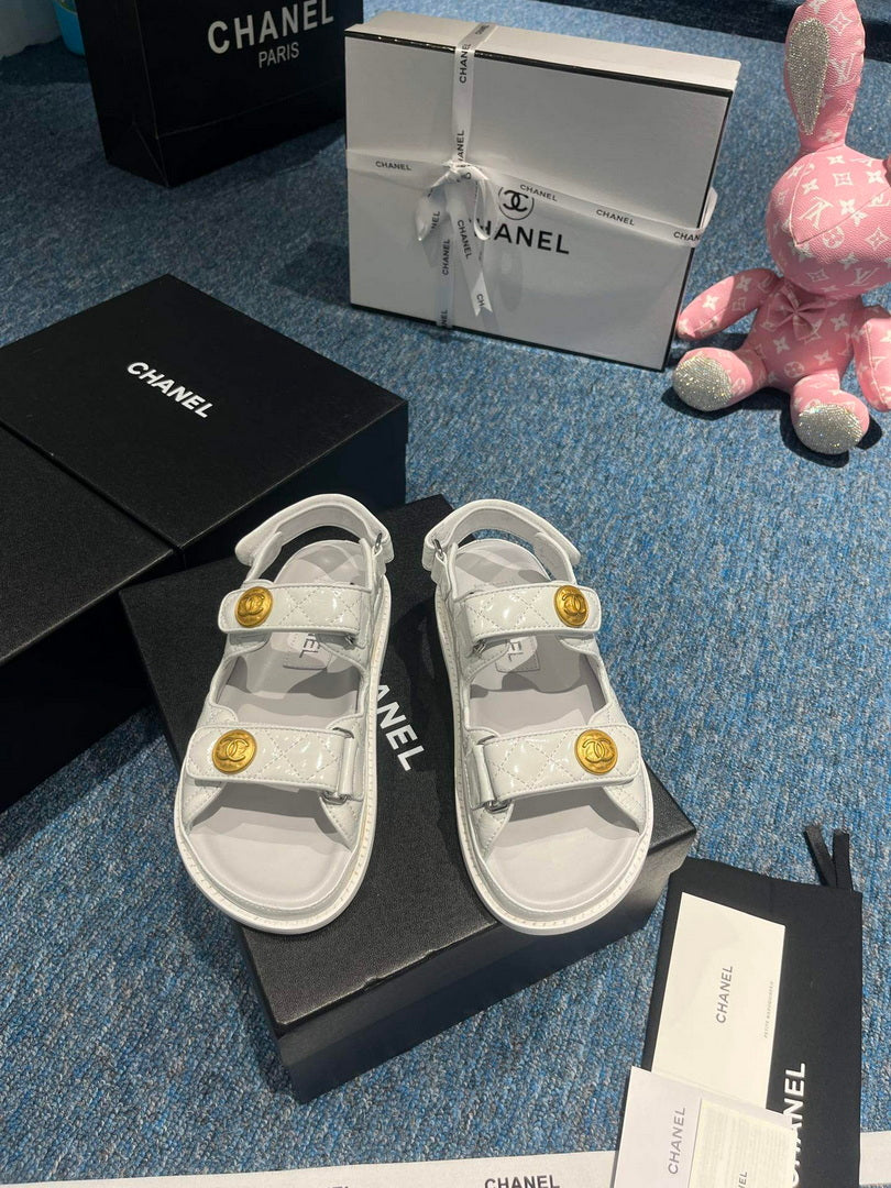 Chanel G40138 Women's Sandals Shoes Lambskin C90245 - 35 - View 3