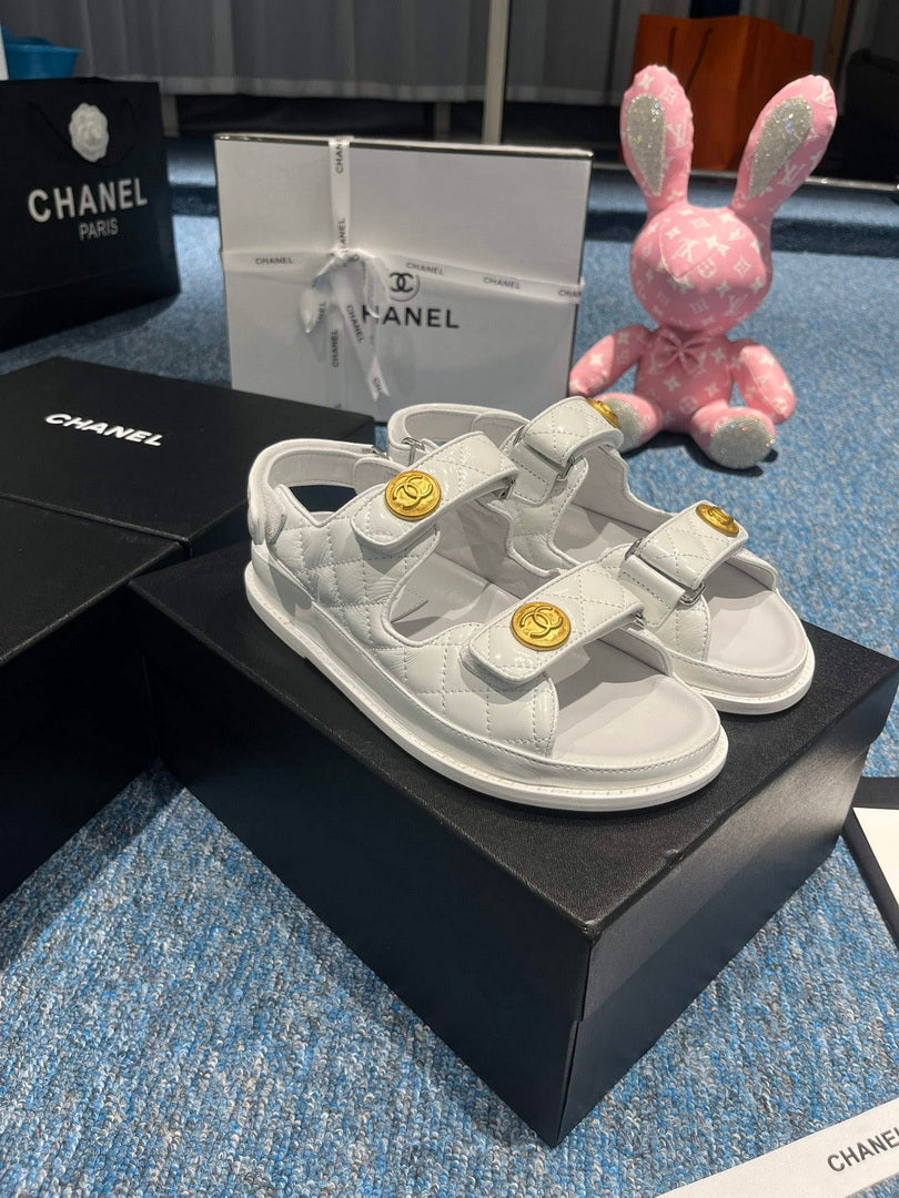 Chanel G40138 Women's Sandals Shoes Lambskin C90245 - 35 - View 5