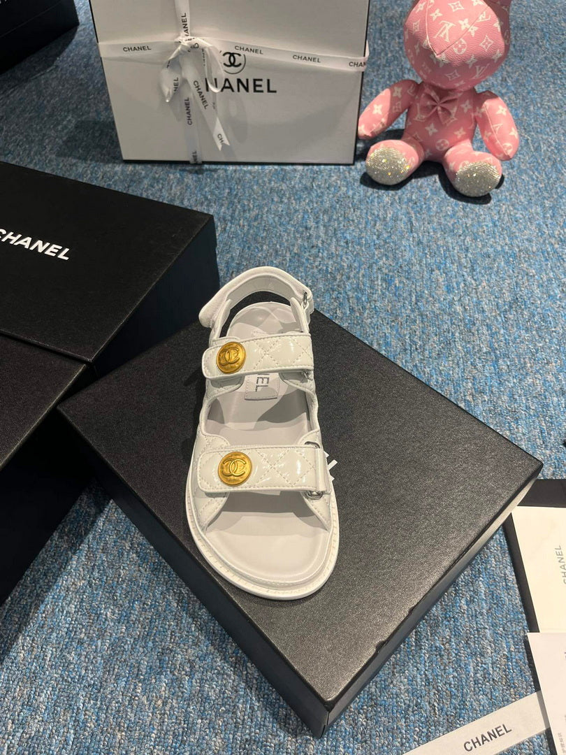 Chanel G40138 Women's Sandals Shoes Lambskin C90245