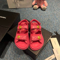 Chanel G40138 Women's Sandals Shoes Lambskin C90246 - 35 - View 1