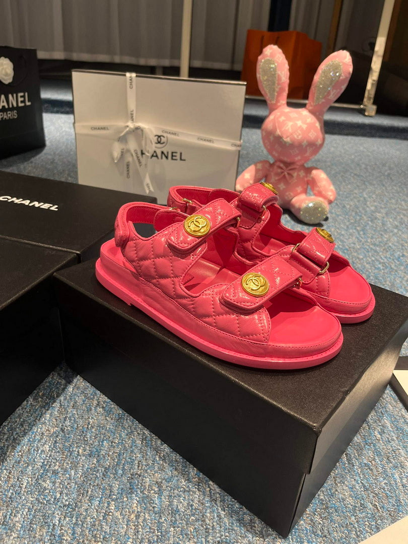 Chanel G40138 Women's Sandals Shoes Lambskin C90246