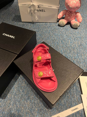 Chanel G40138 Women's Sandals Shoes Lambskin C90246 - 35 - View 5